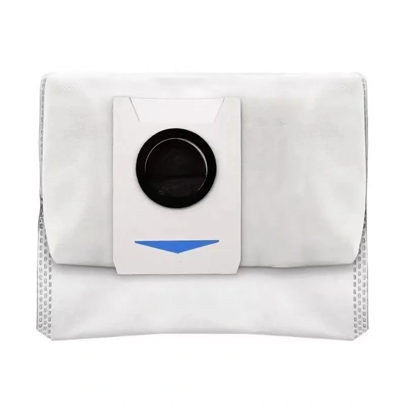 Alternate front view of a white non-woven vacuum dust bag