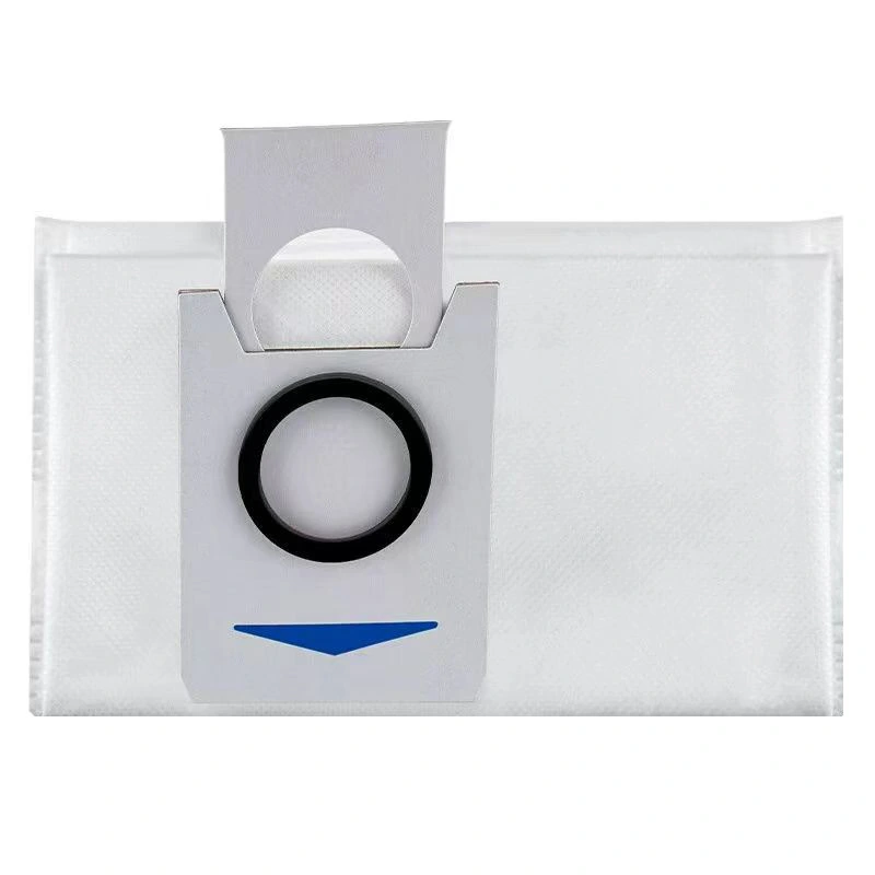 Open inlet and sealing ring on a vacuum dust bag